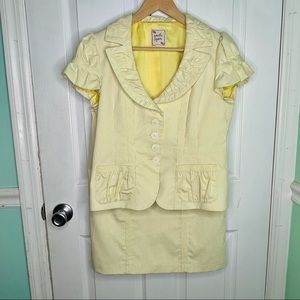 Nanette Lepore Yellow Skirt Set